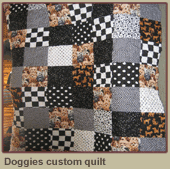 Doggies custom quilt